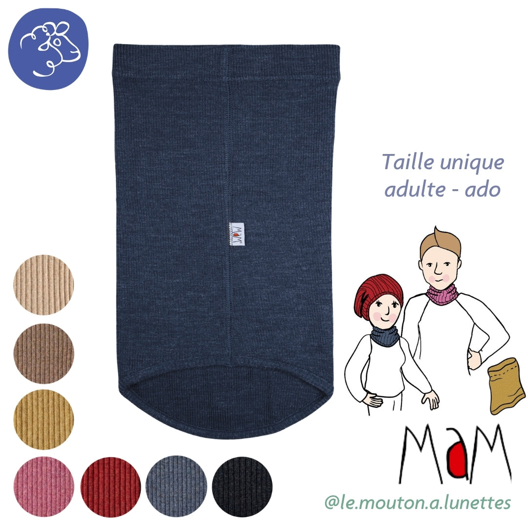 Snood en laine mérinos adulte et ado MaM/MaD - PRECOMMANDE 2026/27
