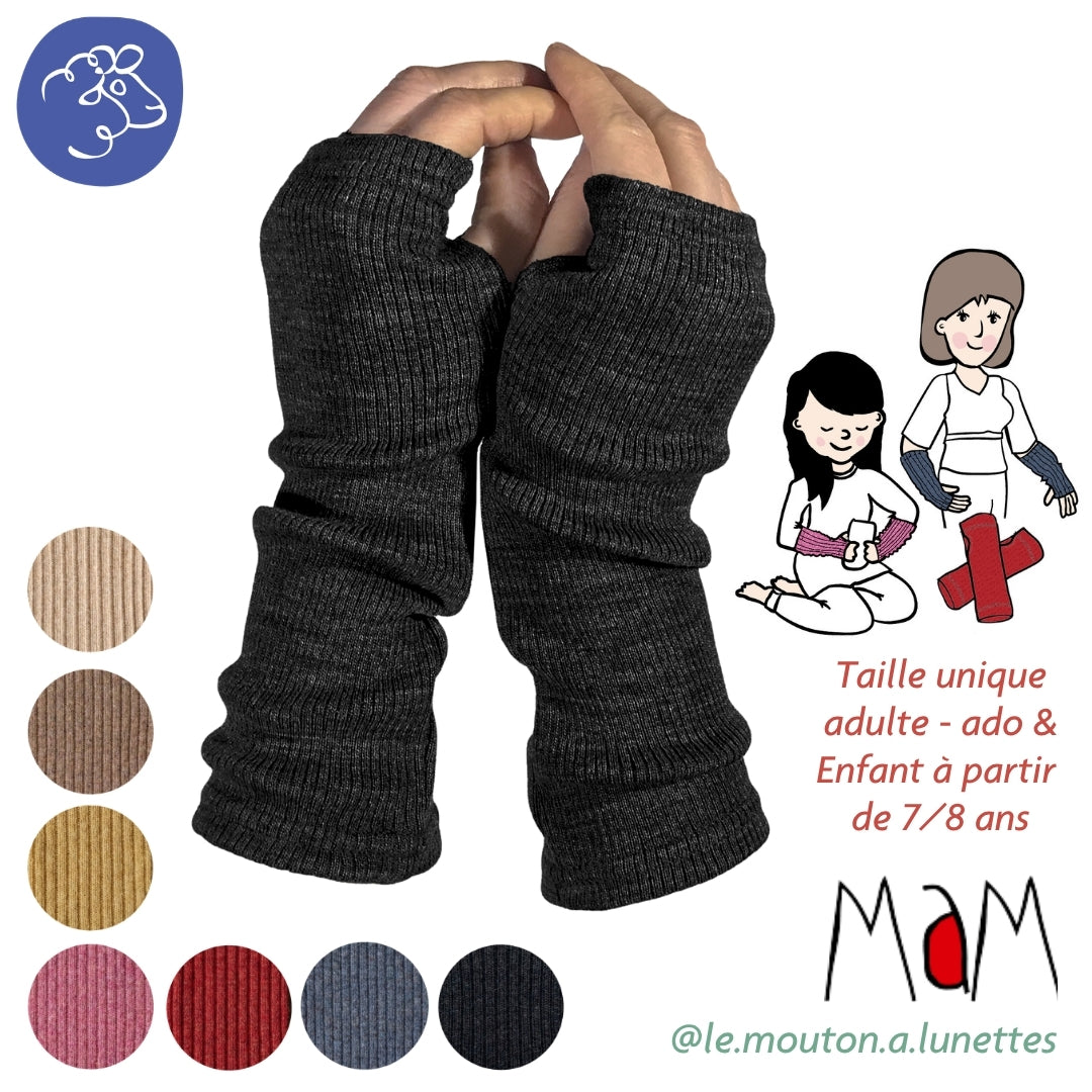 ManyMonths Mitaines en laine mérinos MaM/ManyMonths pour adulte et enfant – collection 2026/2027