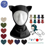 Cagoule chat ManyMonths laine mérinos - Cagoule Kitty évolutive  – PREVENTE 2025/26