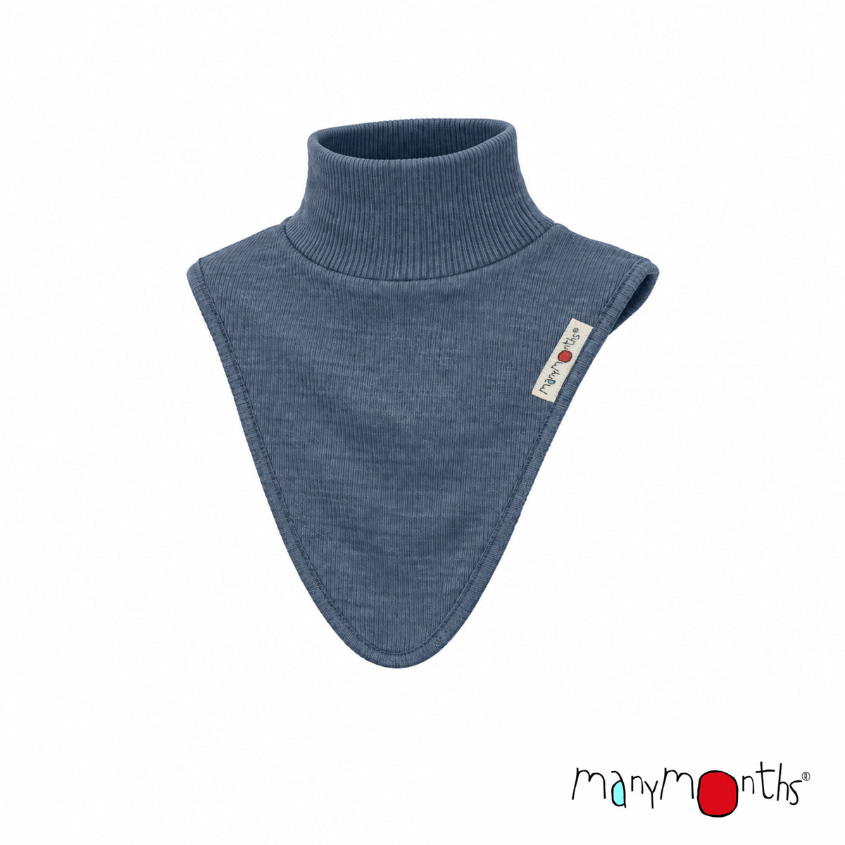 Dickie ManyMonths en laine mérinos, col en laine mérinos enfant et adulte, coloris bleu Moondust Blue – collection 2026/2027