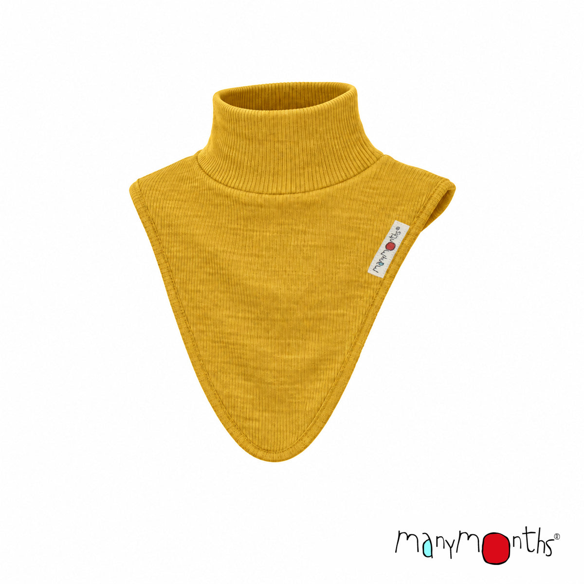 Dickie ManyMonths en laine mérinos, col en laine mérinos enfant et adulte, coloris jaune Golden Star – collection 2026/2027