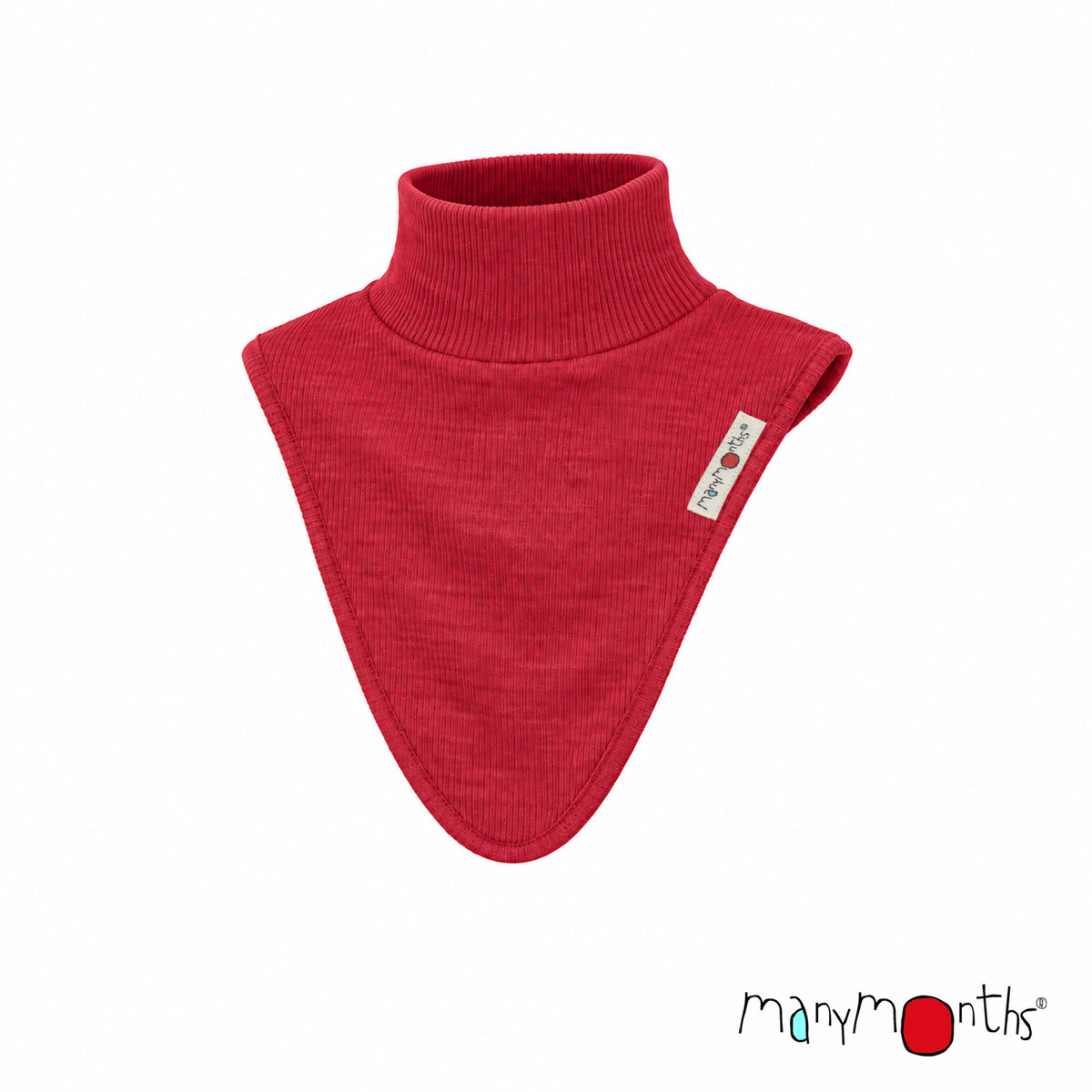 Dickie ManyMonths en laine mérinos, col en laine mérinos enfant et adulte, coloris rouge Aurora Red – collection 2026/2027