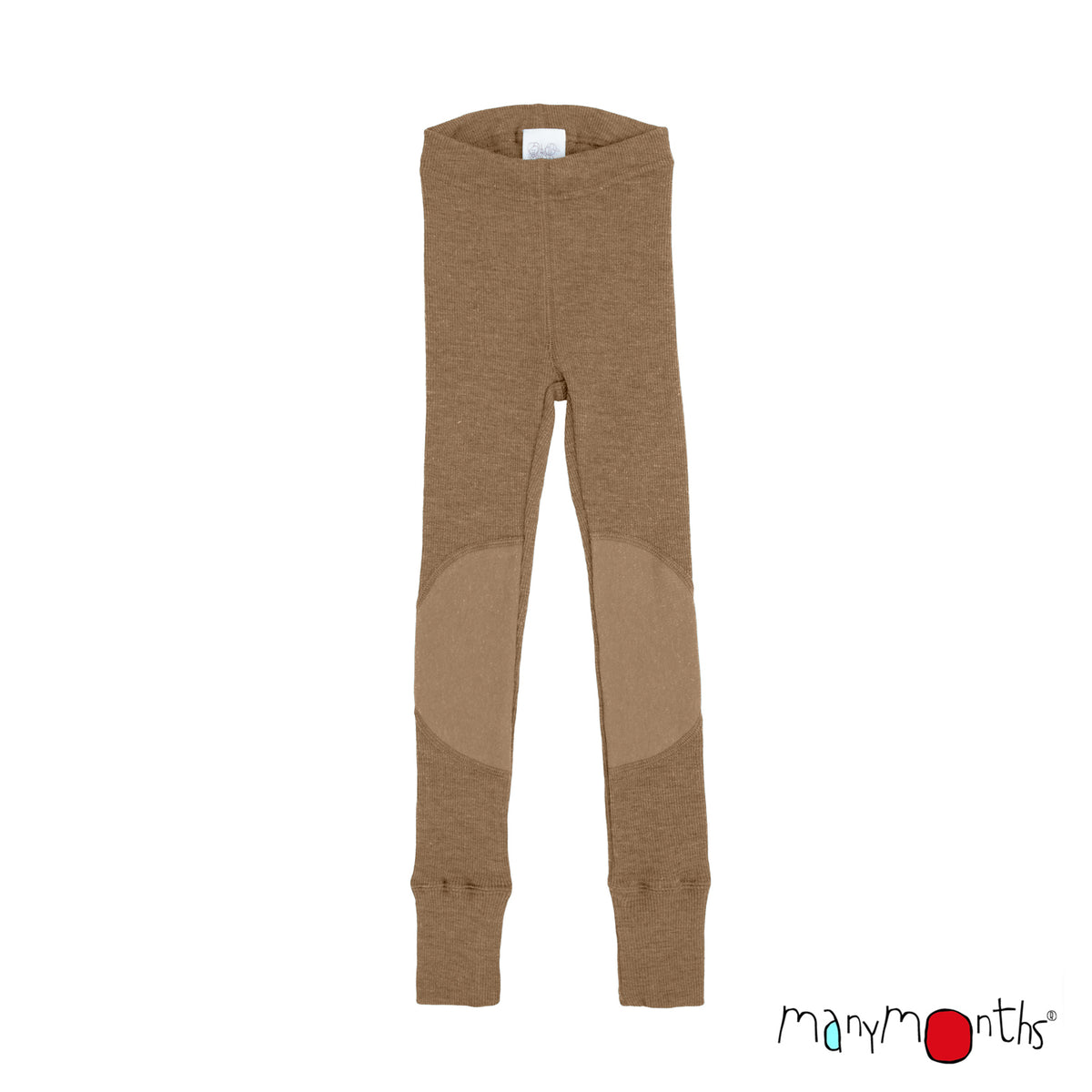 Leggings en laine ManyMonths évolutif avec Patches aux genoux, coloris beige Callisto Moon – collection 2026/2027