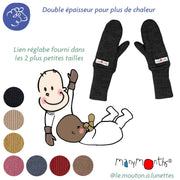 ManyMonths Moufles en laine mérinos ManyMonths bébé et enfant – collection 2026/2027