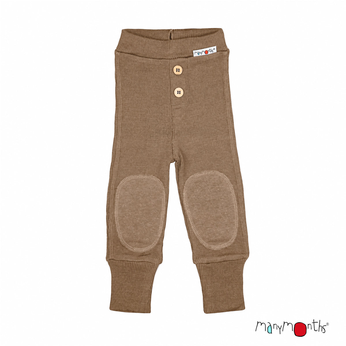 Pantalon Joggers bébé en laine mérinos ManyMonths, coloris beige Callisto Moon – collection 2026/2027
