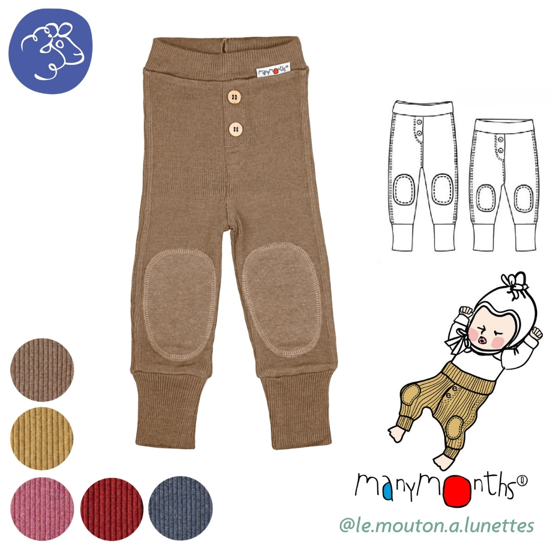 ManyMonths Pantalon Joggers bébé en laine mérinos Manymonths – collection 2026/2027