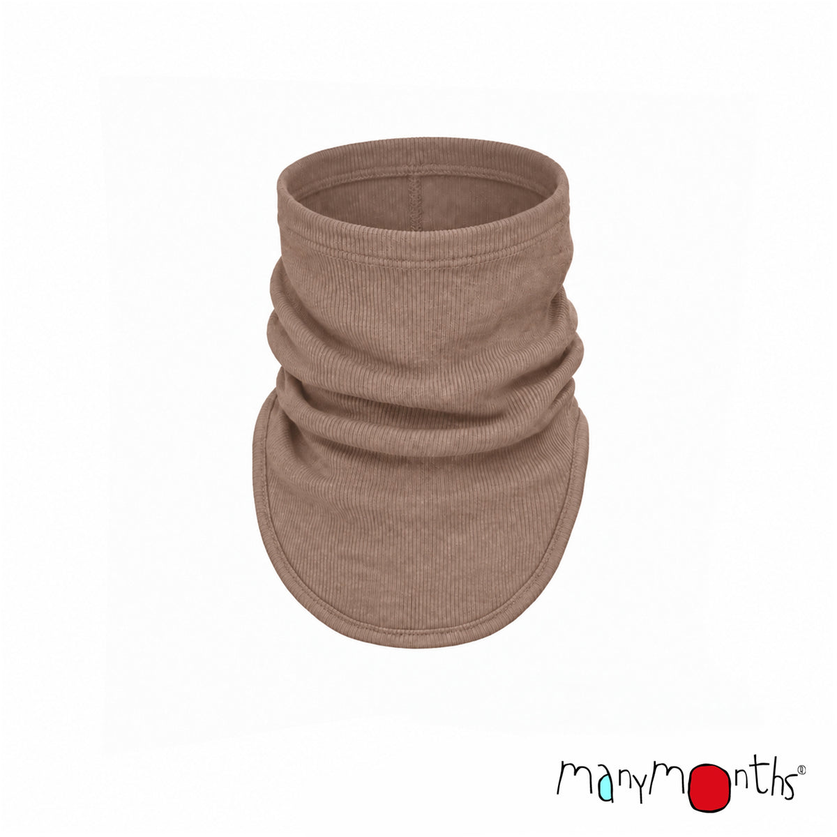 Snood Multitube ManyMonths en laine mérinos, coloris beige Callisto Moon – collection 2026/2027