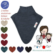 Dickie Manymonths - Col pour enfant et adulte en laine mérinos - PREVENTE 2025/26