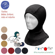 Cagoule Manymonths en laine mérinos pour enfant et adulte - PREVENTE 2026/27
