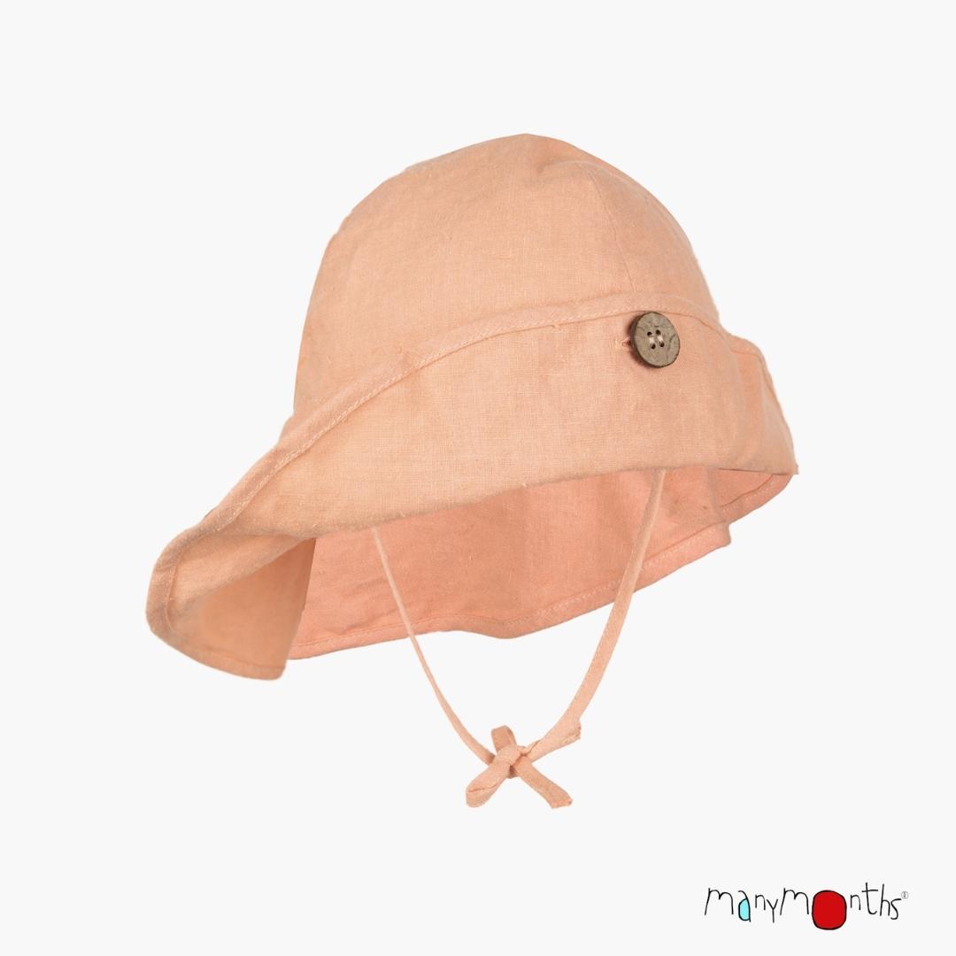 ManyMonths-eco-hempies-chapeau-bébé-en-chanvre-peach-rose