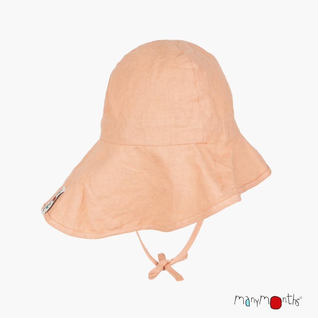 ManyMonths-eco-hempies-chapeau-enfant-en-chanvre-peach-rose