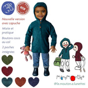 Hoodie Henley ManyMonths - Sweat à capuche en mérinos enfant – PREVENTE 2025/26