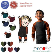 Haut mérinos enfant "Sport" manches longues ManyMonths – PREVENTE 2025/26
