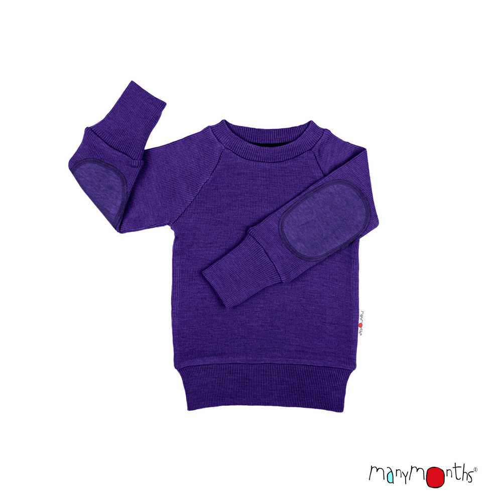 Pullover ManyMonths en laine mérinos avec renforts