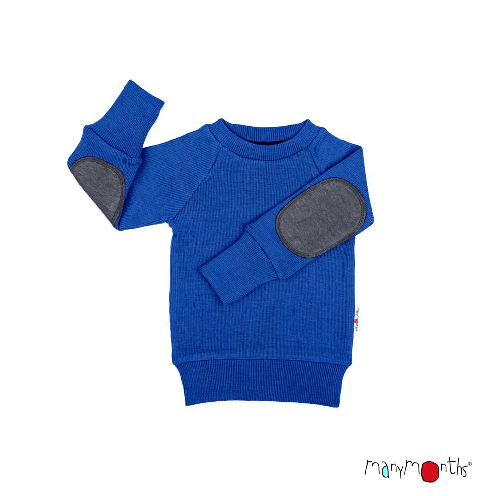 Pullover ManyMonths en laine mérinos avec renforts