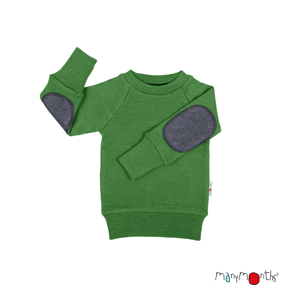 Pullover ManyMonths en laine mérinos avec renforts
