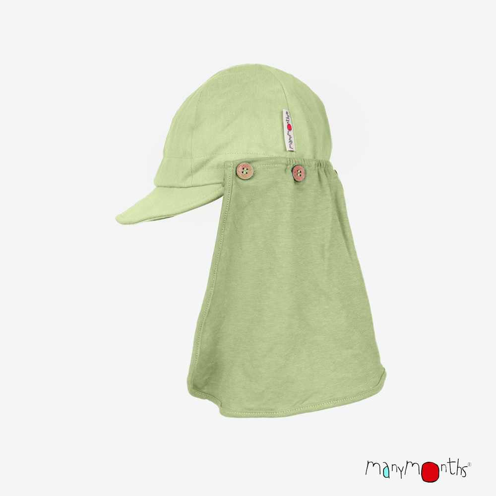 ManyMonths casquette enfant soleil été ajustable summer multicap chanvre coton bio vert jade