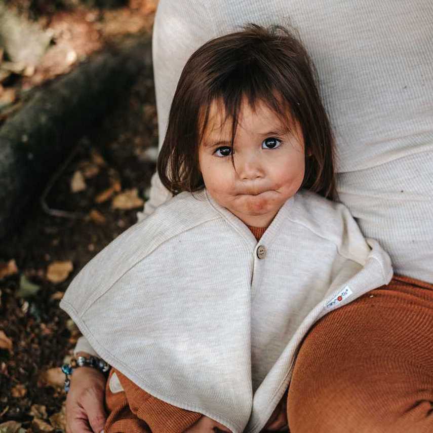 Cape manymonths évolutive pour enfant en laine mérinos