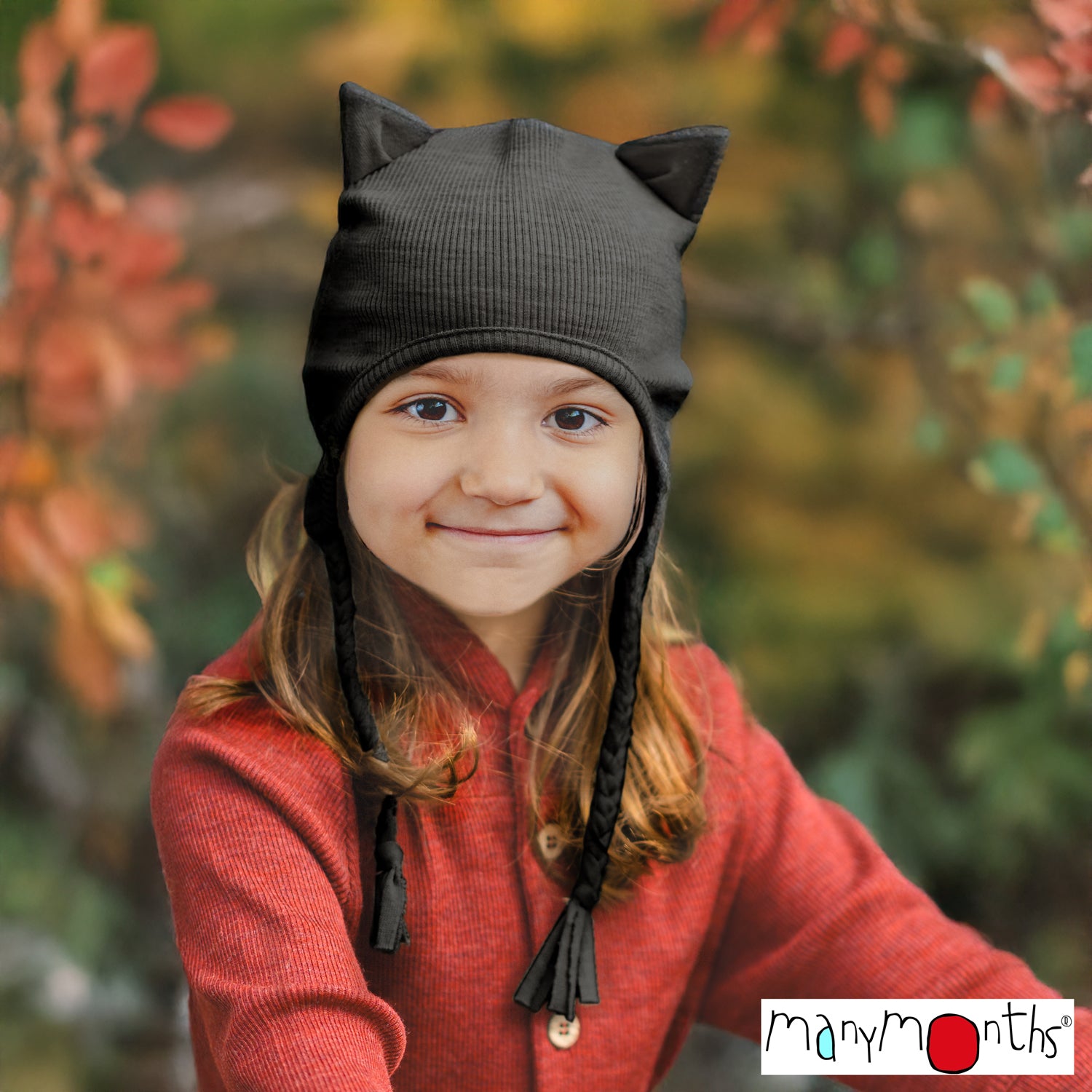 Bonnet Chat en laine mérinos - Kitty beanie ManyMonths 2025/26