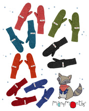 Moufles en laine mérinos ManyMonths bébé et enfant – Coloris 2025/26