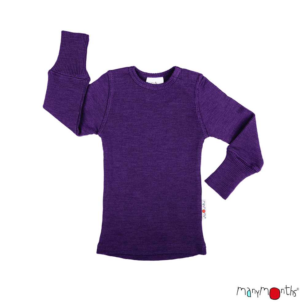 Tricot manches longues en laine mérinos enfant - ManyMonths