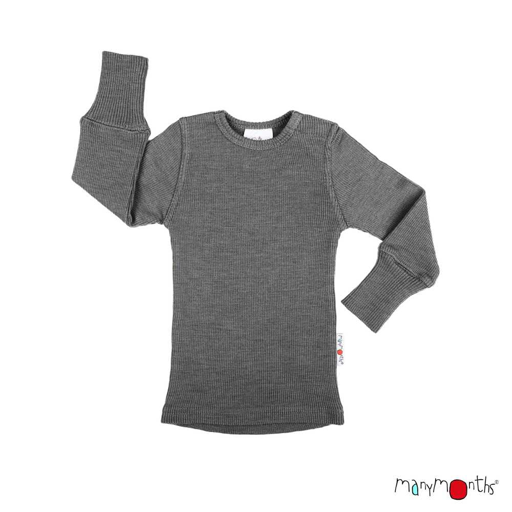 Tricot manches longues en laine mérinos enfant - ManyMonths