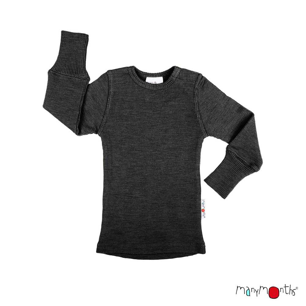 Tricot manches longues en laine mérinos enfant - ManyMonths