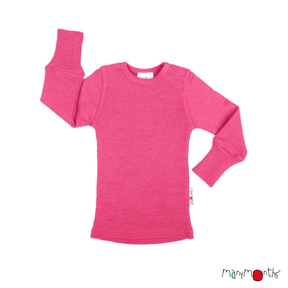 Tricot manches longues en laine mérinos enfant - ManyMonths