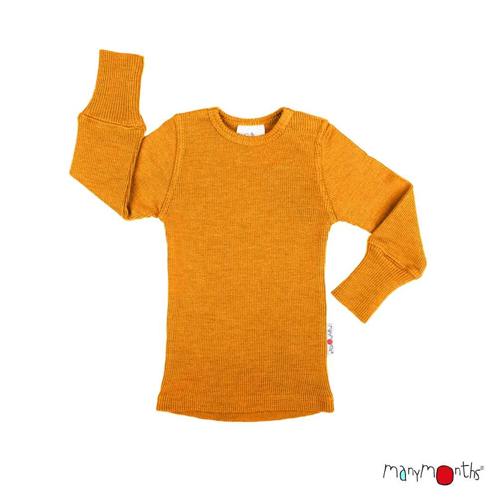 Tricot manches longues en laine mérinos enfant - ManyMonths