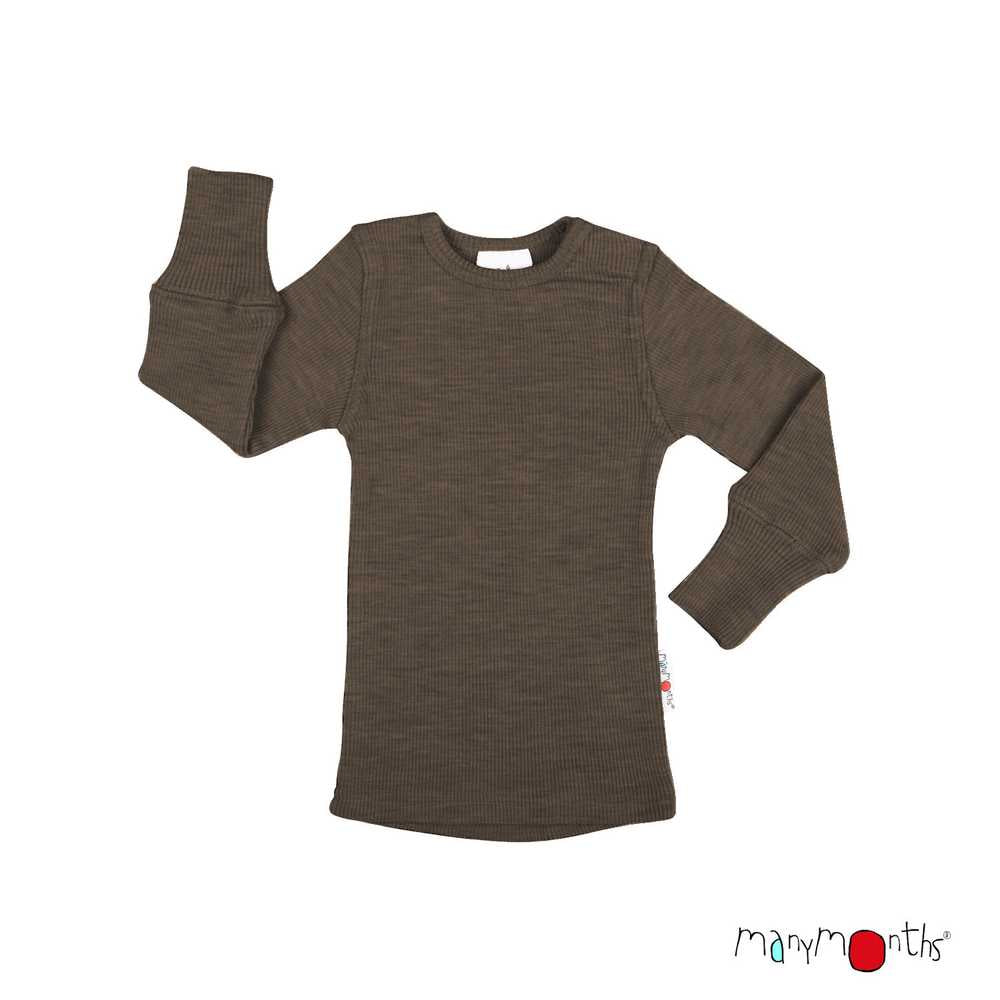 Tricot manches longues en laine mérinos enfant - ManyMonths