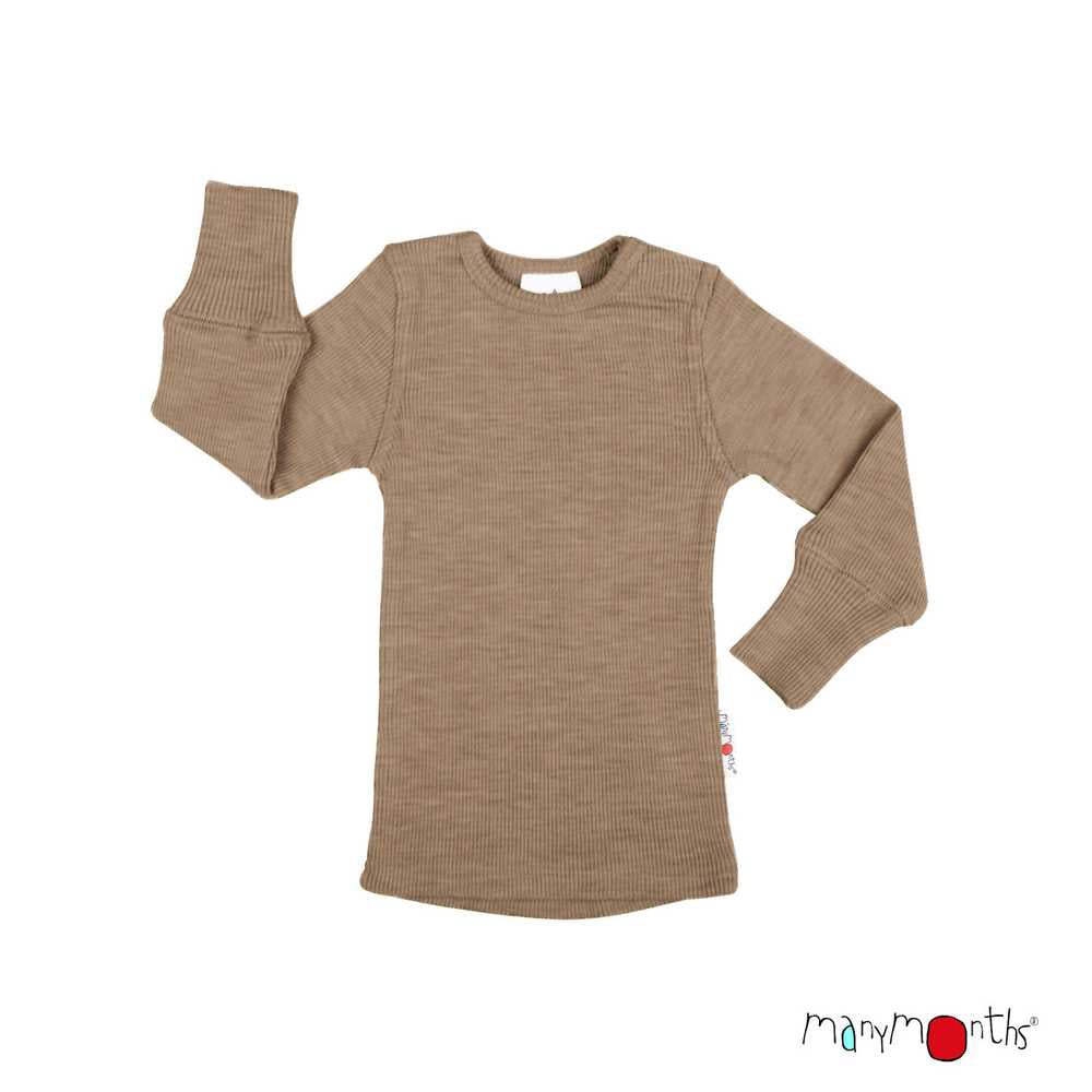Tricot manches longues en laine mérinos enfant - ManyMonths