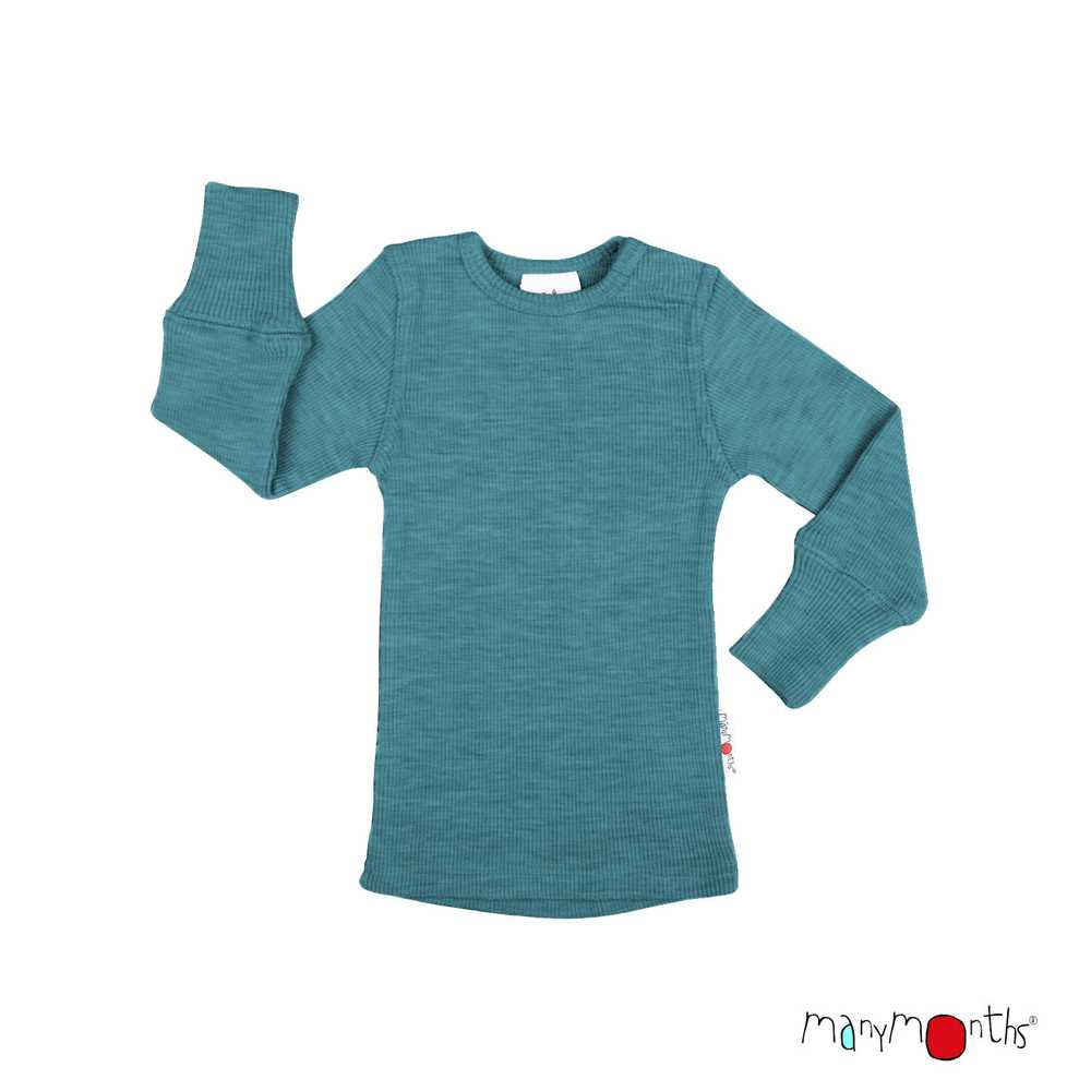 Tricot manches longues en laine mérinos enfant - ManyMonths