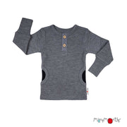 Pull laine mérinos Henley ManyMonths évolutif avec poches