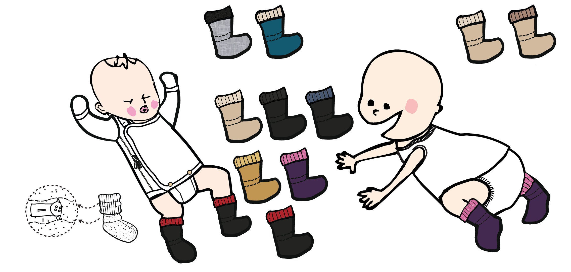 Chaussons de portage en laine doublés Polaire ou MaMTec – Winter Booties ManyMonths – PREVENTE 2026/27