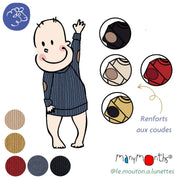 Pullover mérinos ManyMonths avec renforts aux coudes – PREVENTE 2026/27