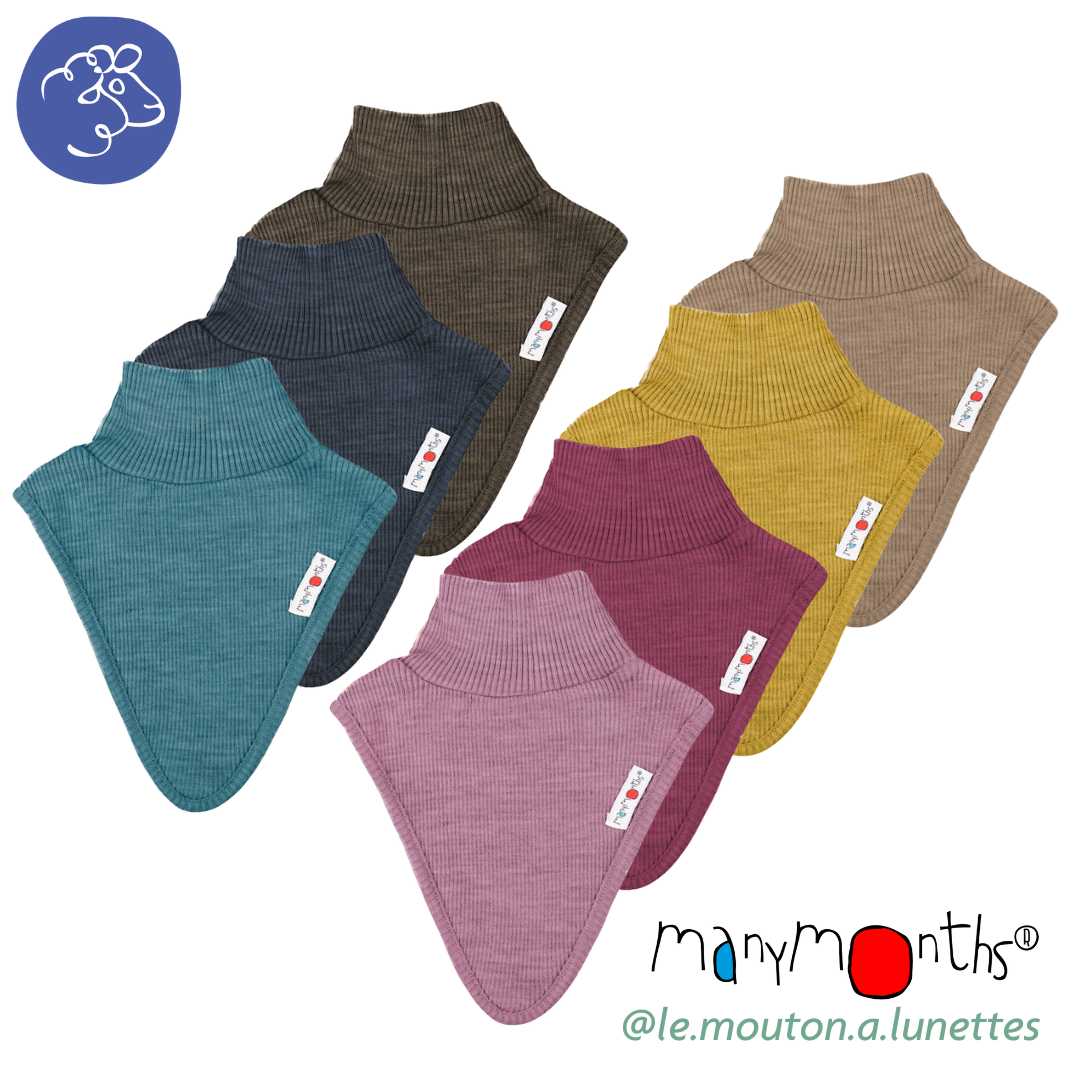 Dickie manymonths col en laine mérinos enfant et adulte couleurs 2024