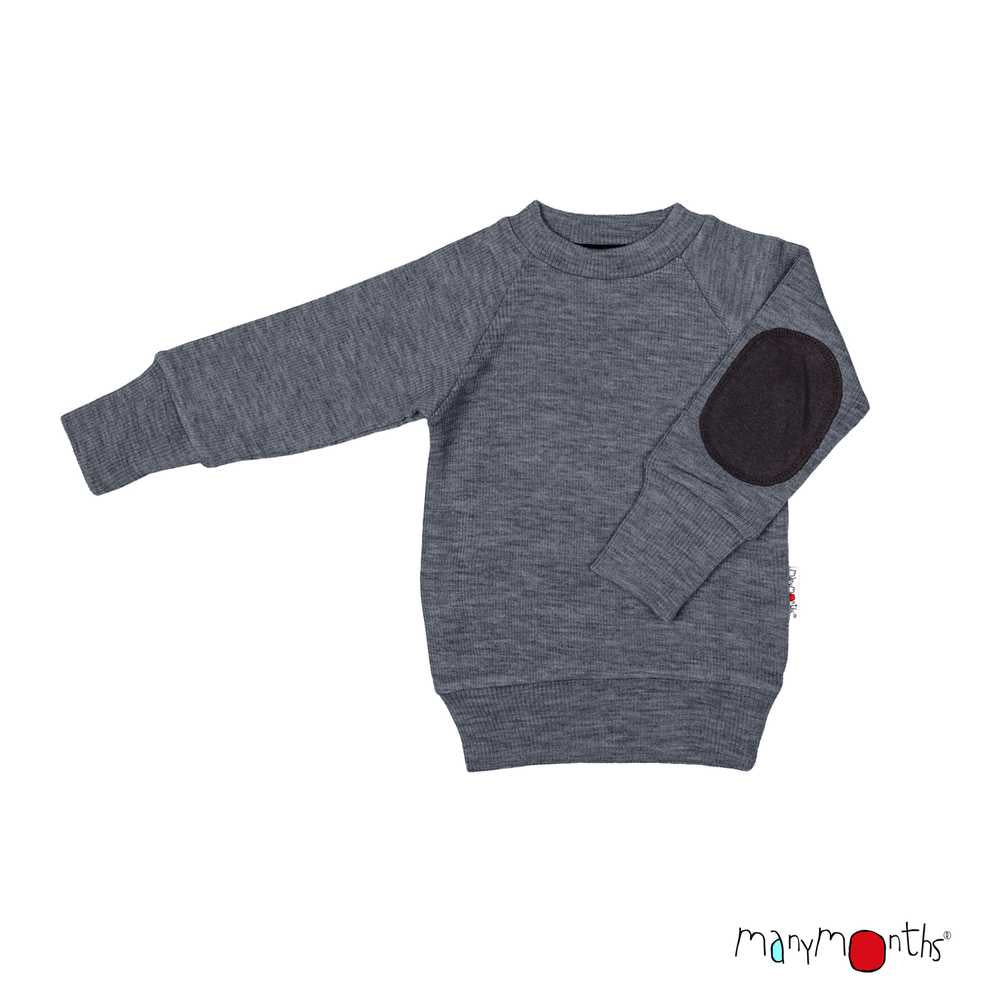 Pullover ManyMonths en laine mérinos avec renforts