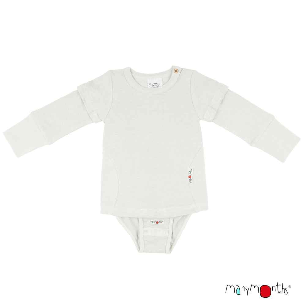 ManyMonths body bebe evolutif chanvre coton bio ecru naturel