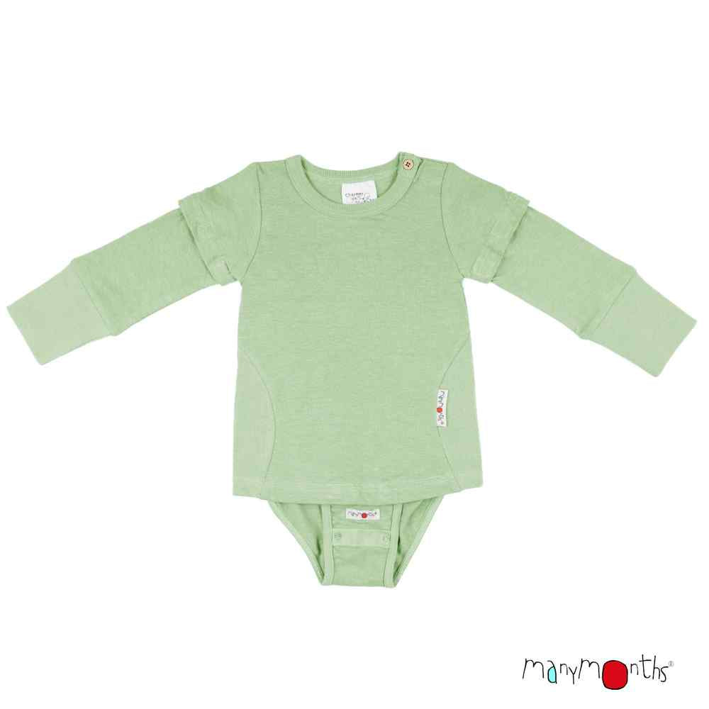 ManyMonths body bebe evolutif chanvre coton bio vert light jade