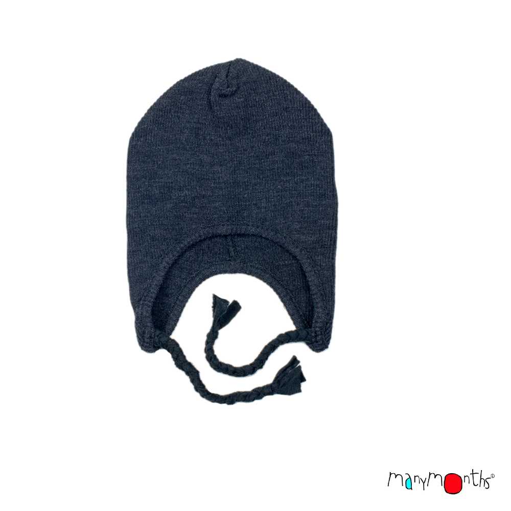 Bonnet en laine mérinos ManyMonths - Earflap beanie enfant