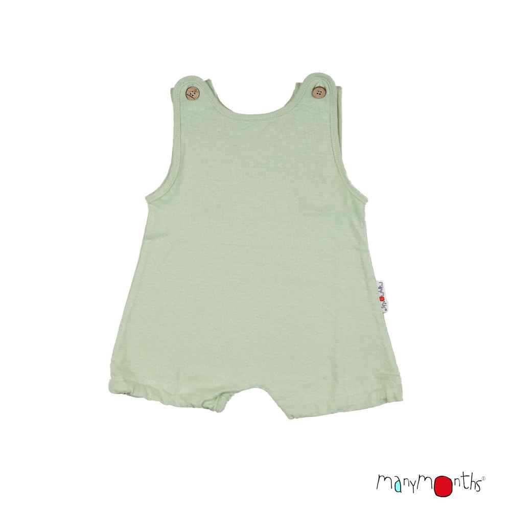 ManyMonths bubbleromper barboteuse chanvre coton bio evolutif vert jade