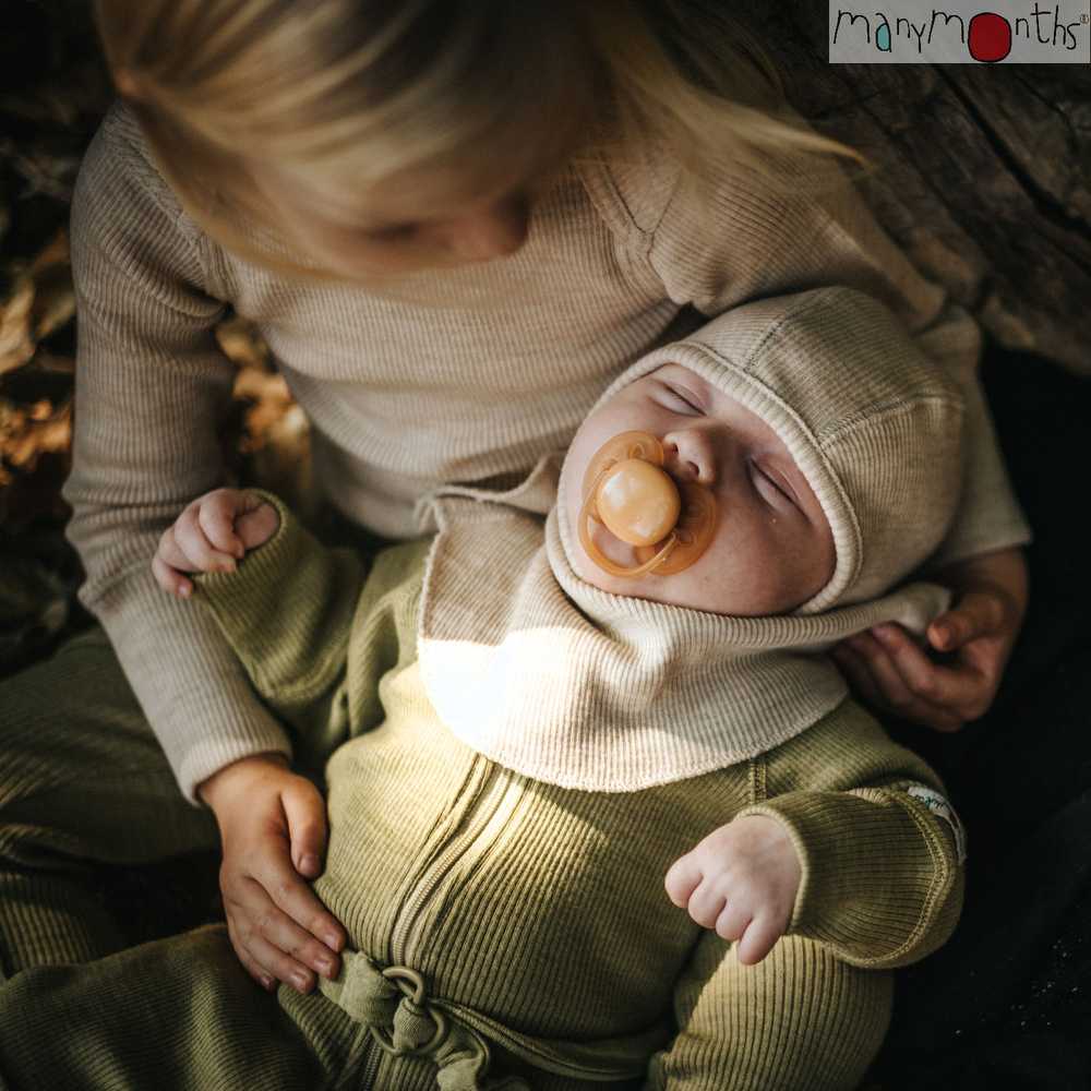 Cagoule laine mérinos Manymonths bébé enfant Elephant hood