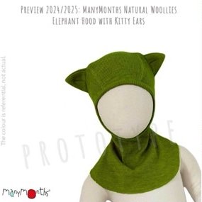cagoule chat laine mérinos enfant manymonths kitty hood