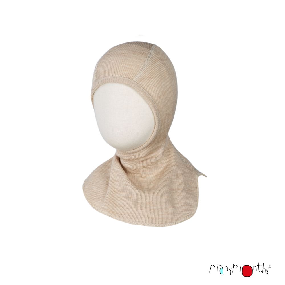 ManyMonths cagoule enfant laine merinos beige toasted coconut
