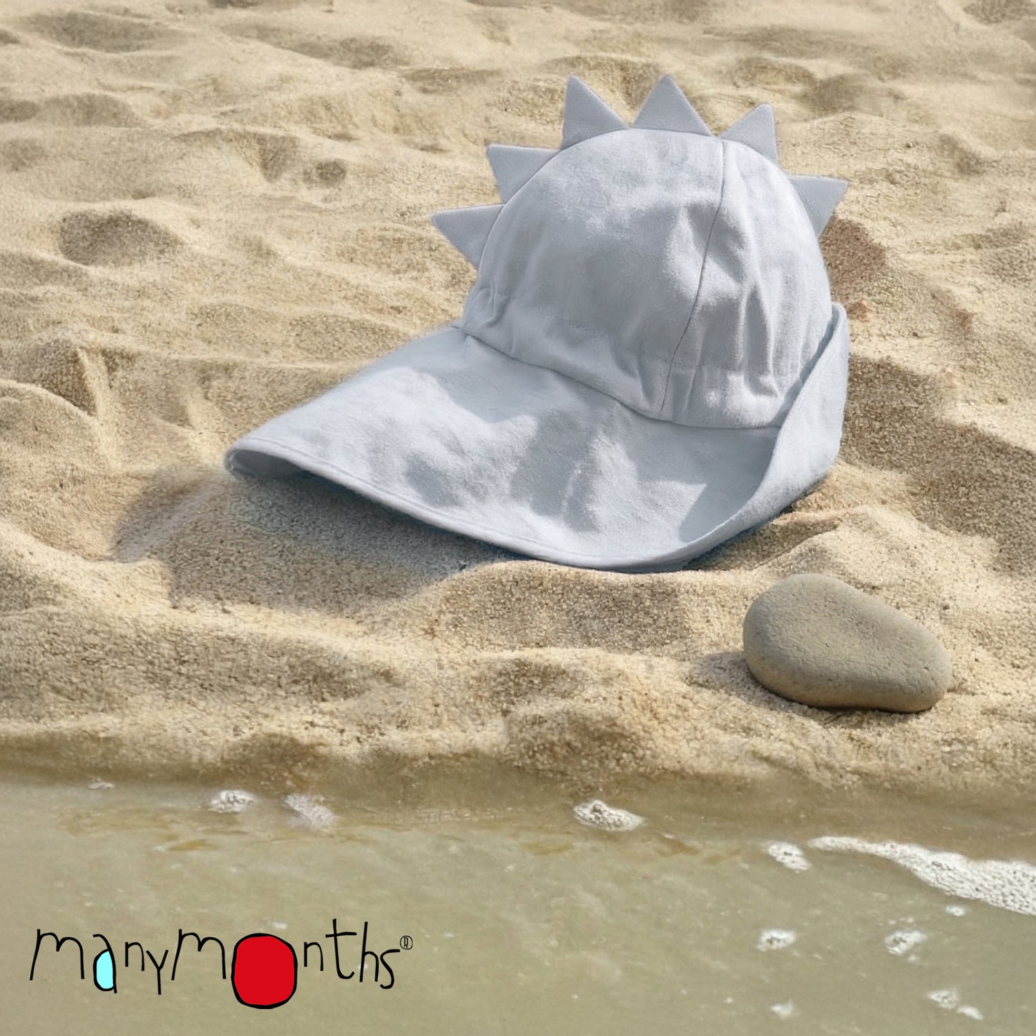 Chapeau de soleil DINO - Chapeau évolutif ManyMonths chanvre et coton bio - NOUVEAUTE  en Prévente!