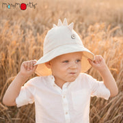 Chapeau de soleil DINO - Chapeau évolutif ManyMonths chanvre et coton bio - NOUVEAUTE  en Prévente!