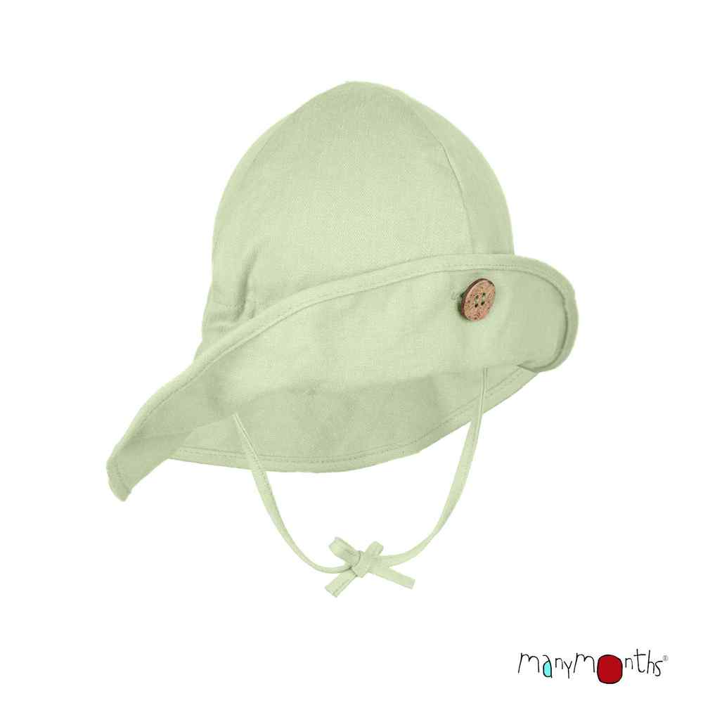 ManyMonths chapeau enfant soleil ete ajustable summer hat light jade vert.