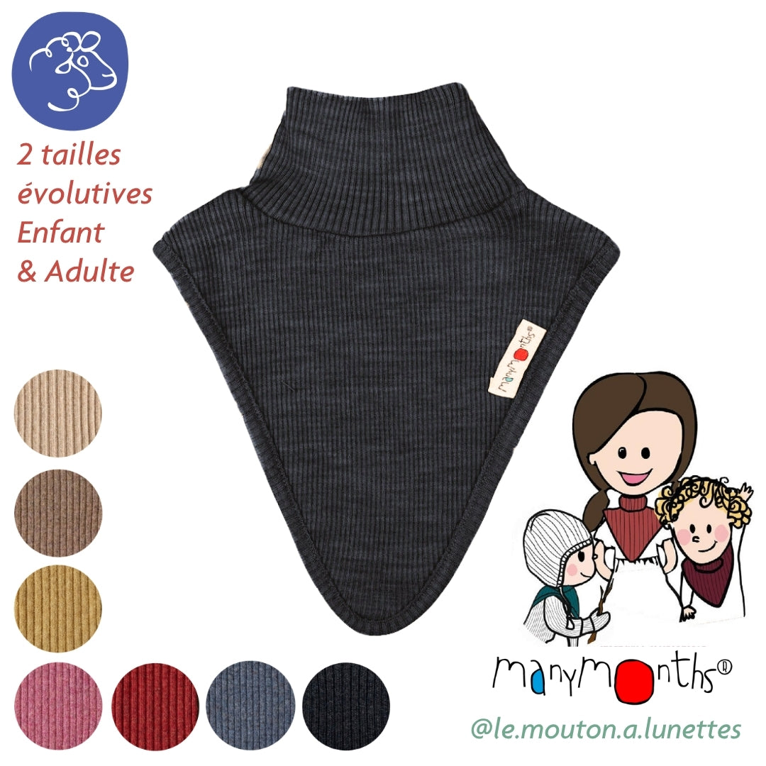 Dickie Manymonths - Col en laine mérinos enfant et adulte – PRECOMMANDE 2026/27