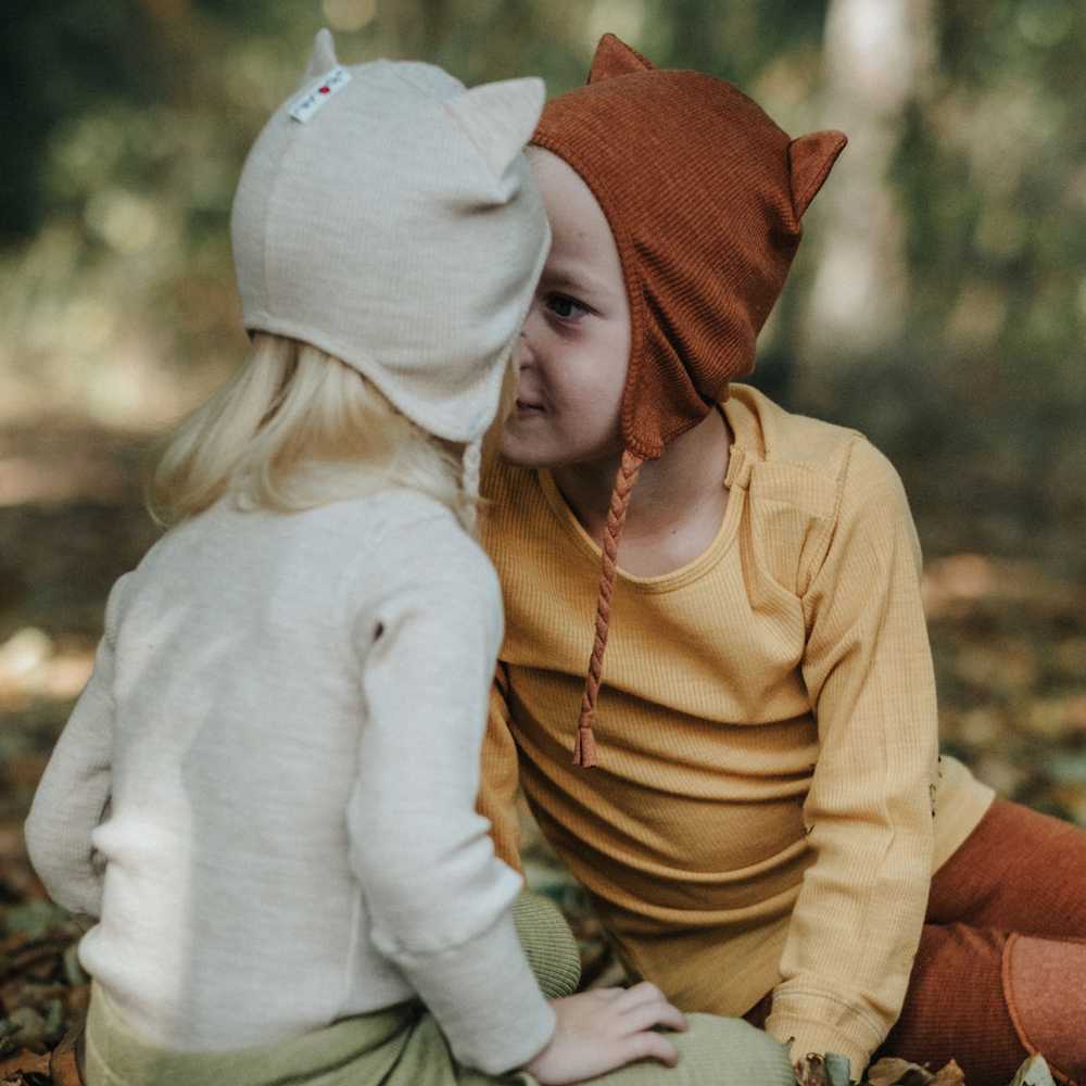 Kitty earflap beanie ManyMonths Bonnet chat enfant oreilles en laine mérinos