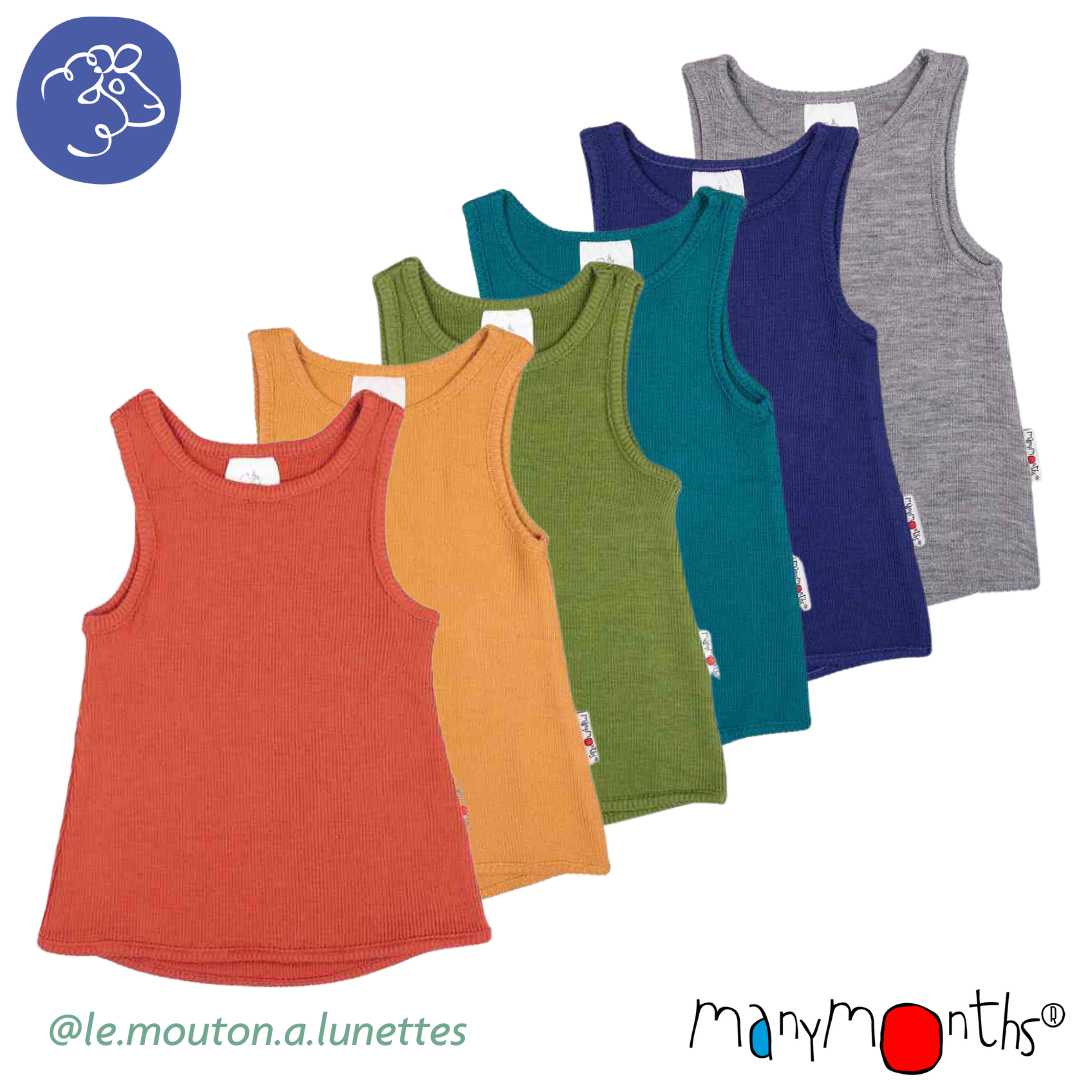 débardeur laine mérinos enfant manymonths